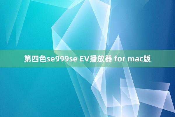 第四色se999se EV播放器 for mac版