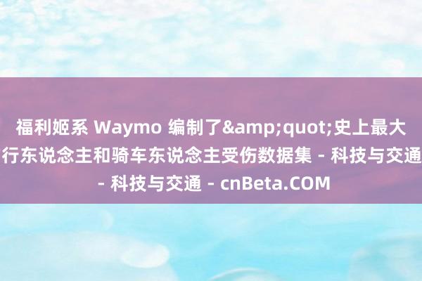 福利姬系 Waymo 编制了&quot;史上最大&quot;的行东说念主和骑车东说念主受伤数据集 - 科技与交通 - cnBeta.COM